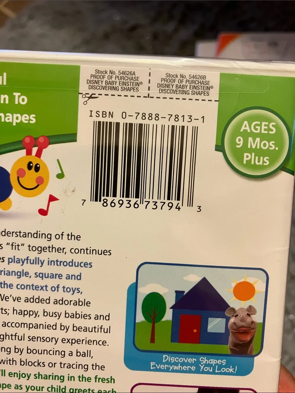 BABY EINSTEIN LOT OF 3 EDUCATIONAL VIDEOS